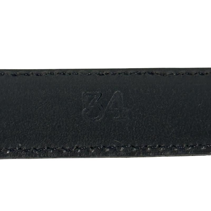 Chrome Hearts Double Fleur Buckle Leather Belt (34) (1 Inch Strap) - Pre Owned