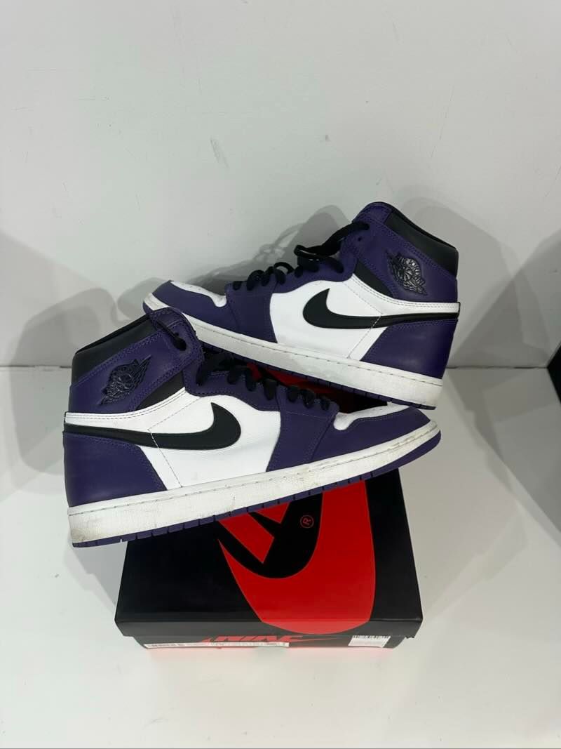 Jordan 1 Retro High Court Purple White - Pre-Owned Size 12