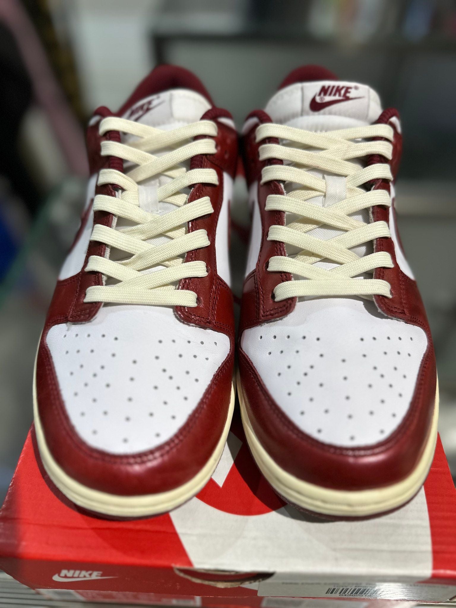 Nike Dunk Low PRM Vintage Red - Pre-Owned Size 8.5