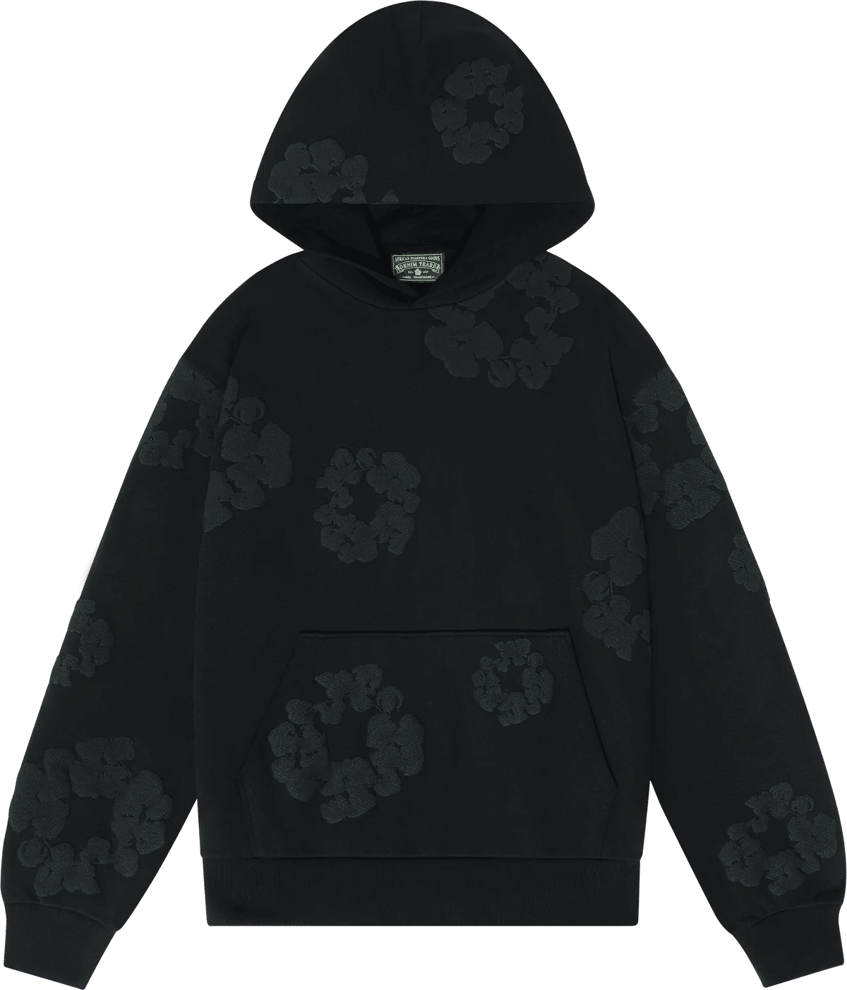 Denim Tears The Cotton Wreath Sweatshirt Black Monochrome