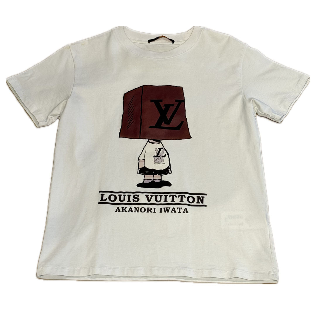Louis Vuitton Akanori Iwata Graphic T-Shirt White (Preowned size XS) - Pre-Owned