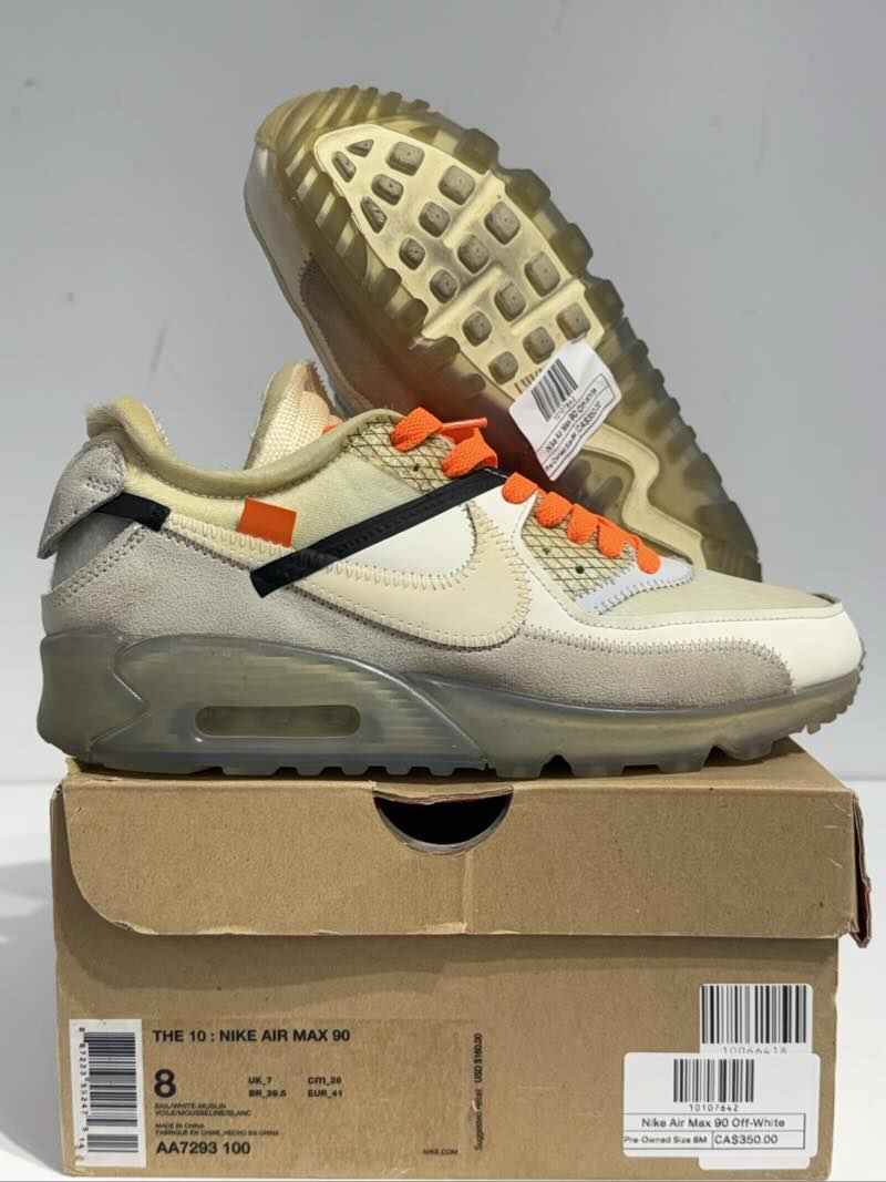 Nike Air Max 90 Off-White - Pre-Owned Size 8M