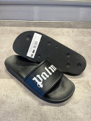 Palm Angels Pool Slides Black - Pre-Owned Size 10 (No original box)