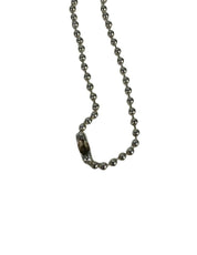 Chrome Hearts Rhodium Crossball Necklace With 28 Inch Ball Chain - Pre Owned