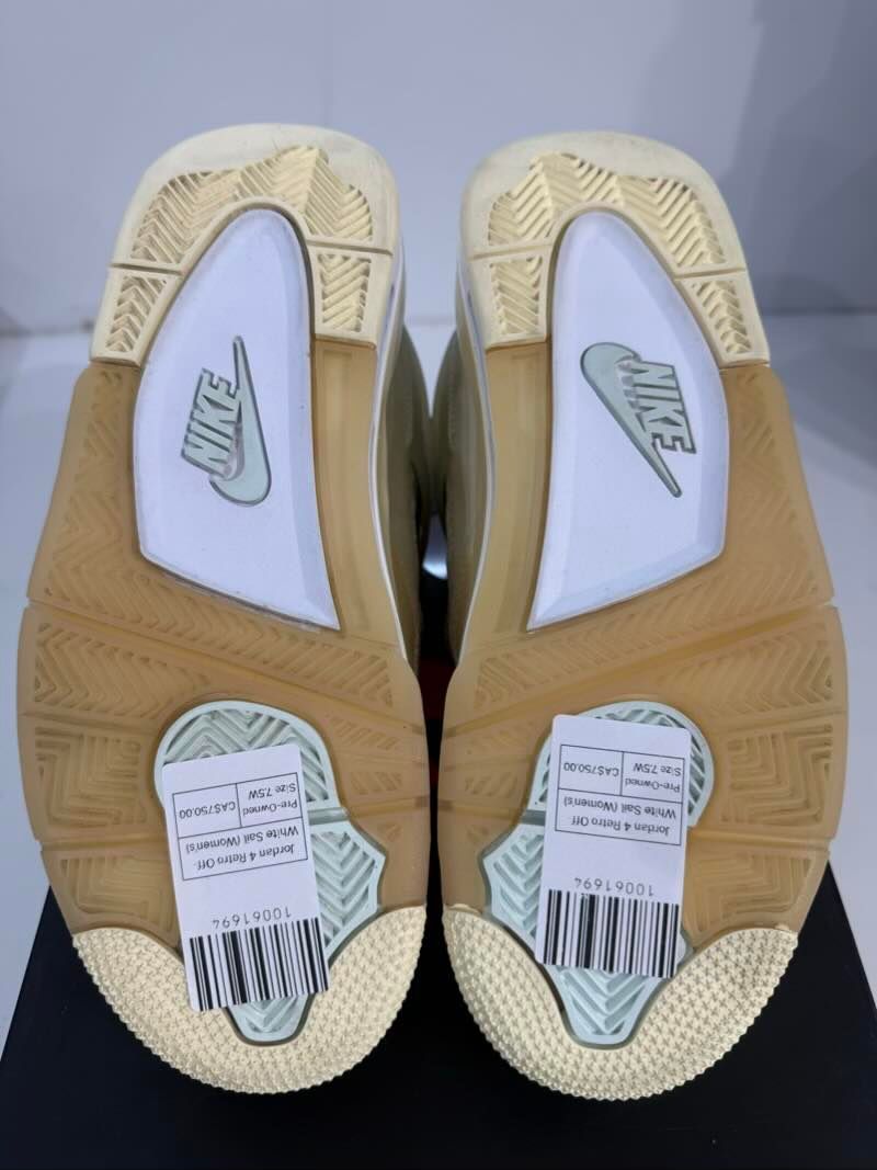 Jordan 4 Retro Off-White Sail (Women's) - Pre-Owned Size 7.5W