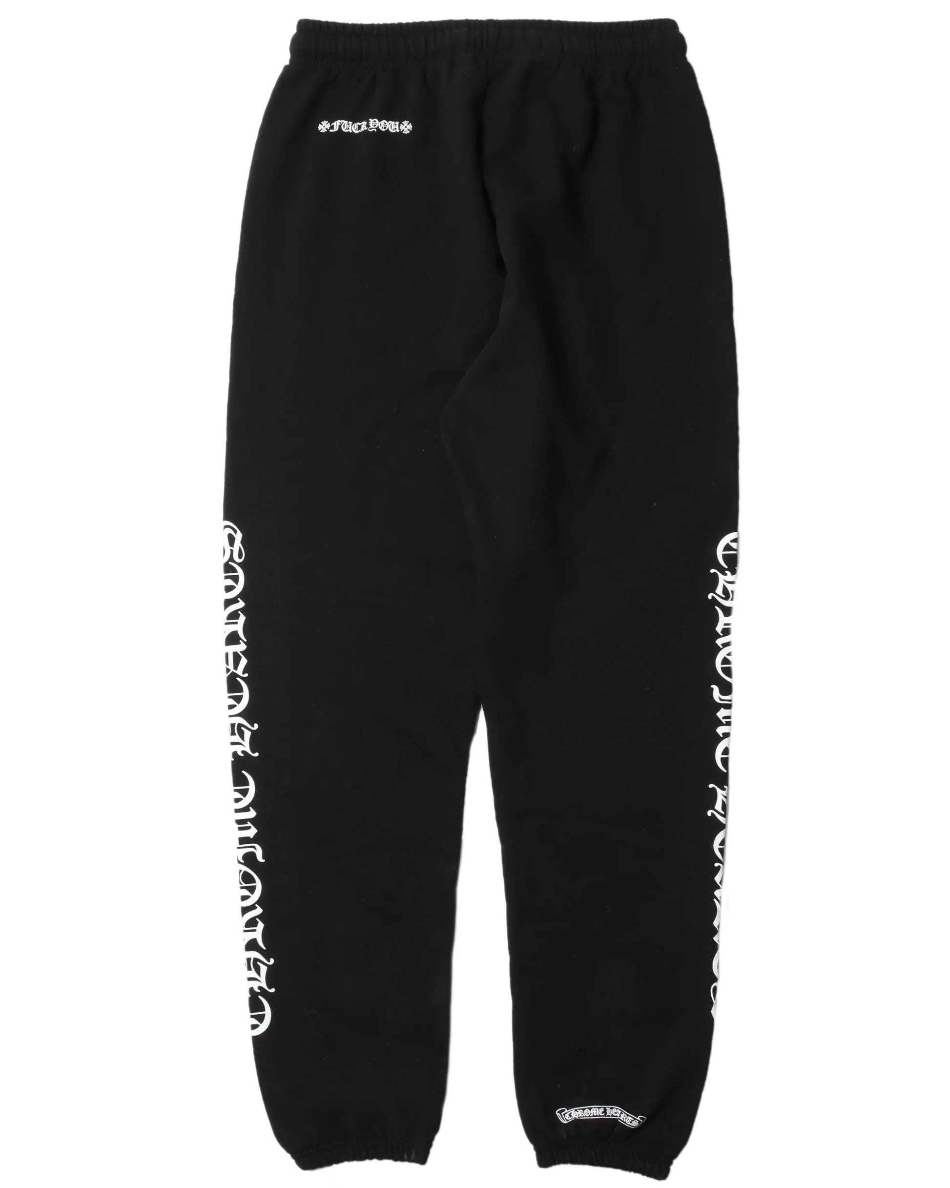 Chrome Hearts Fuck You Scroll Logo Sweatpants Black
