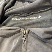 Chrome Hearts Friends and Family Exclusive Shoulder Floral Zip-Up Hoodie Grey - Lightly Pre-Owned Size S