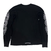 Chrome Hearts Floral Logo Thermal L/S T-Shirt Black - Lightly Pre-Owned Size L