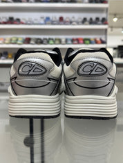 Dior B30 White Mesh Silver-Tone Metallic Calfskin - Pre-Owned Size 42 (No original box)