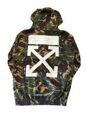 Off-White Camo Arrows Logo Hoodie (Preowned size L) - Pre-Owned