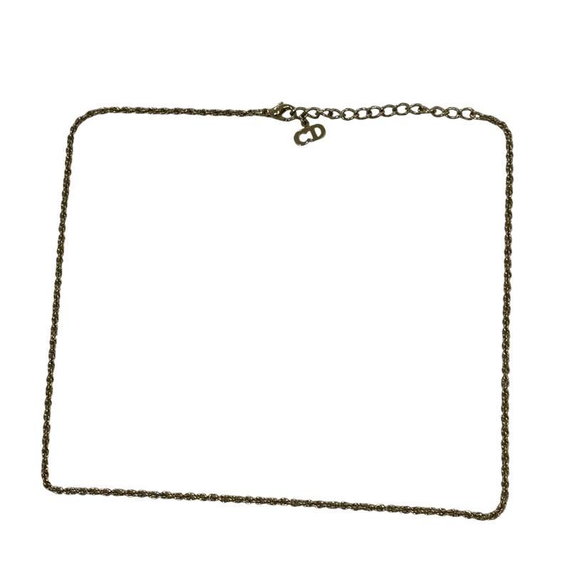 Christian Dior CD Gold Necklace - Pre-Owned