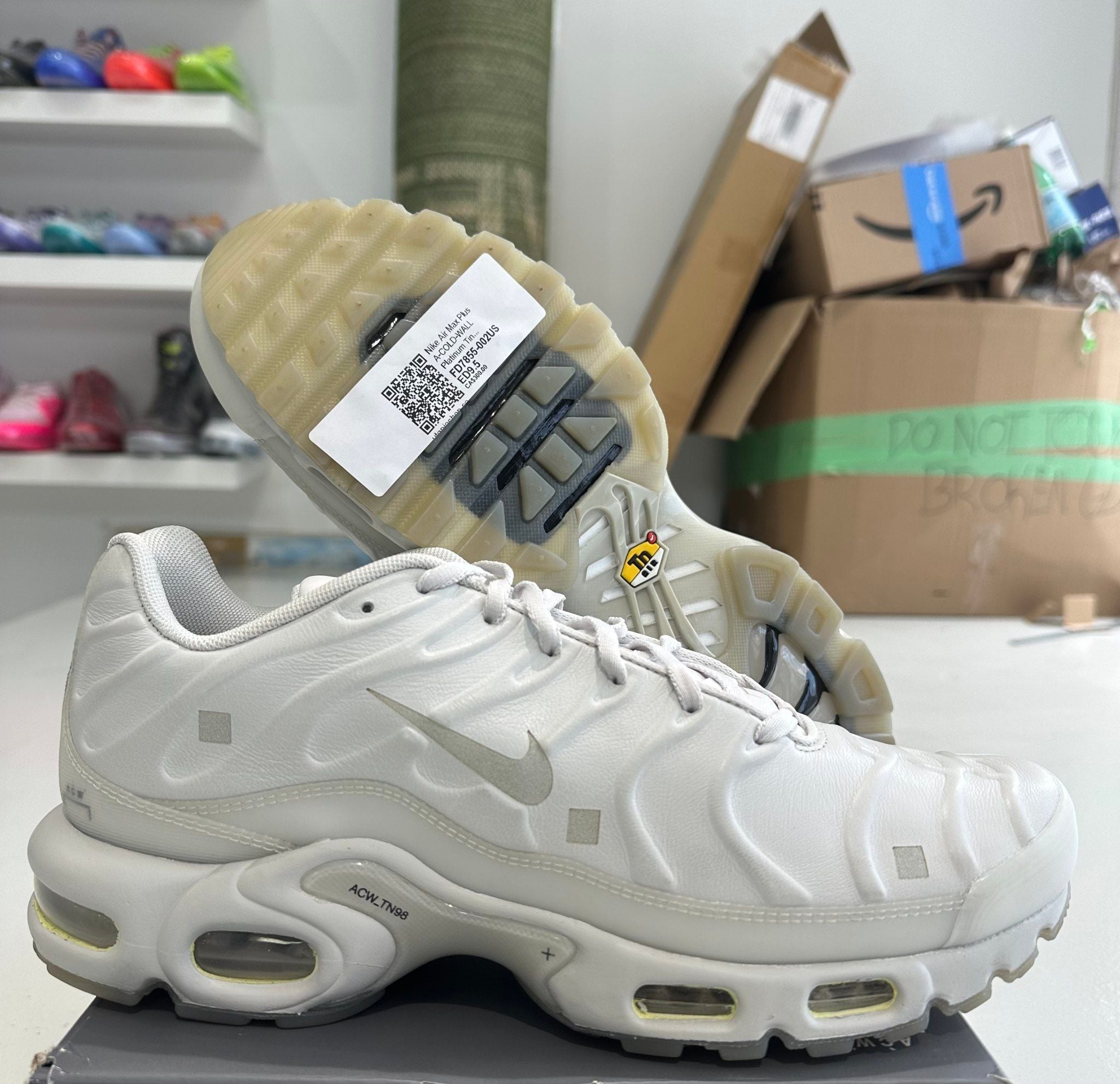 Nike Air Max Plus A-COLD-WALL Platinum Tint - Pre-Owned Size 9.5