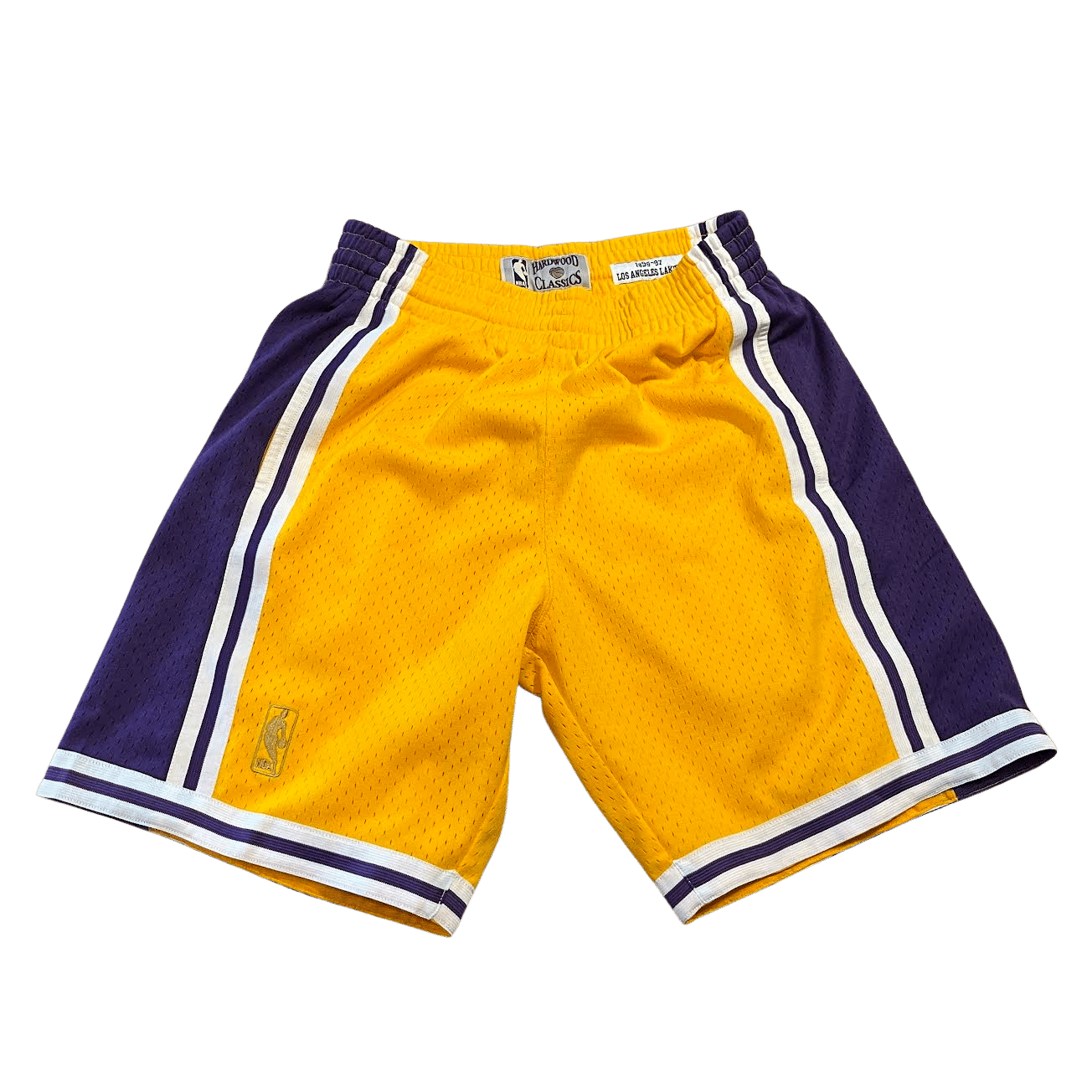 Mitchell & Ness Gold Los Angeles Lakers 1996-1997 Swingman Mesh Shorts