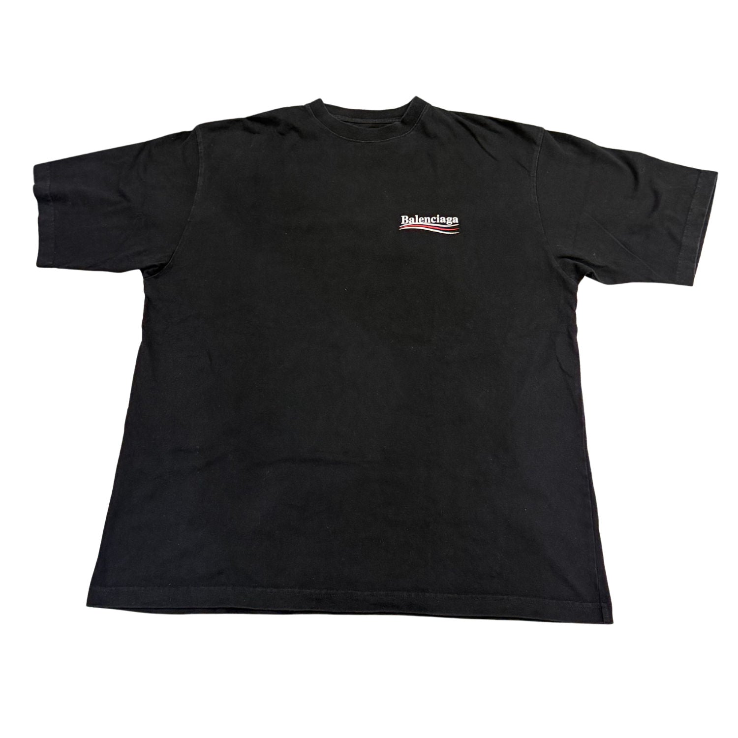 Balenciaga Political Campaign T-Shirt Black - Lightly Used Size L