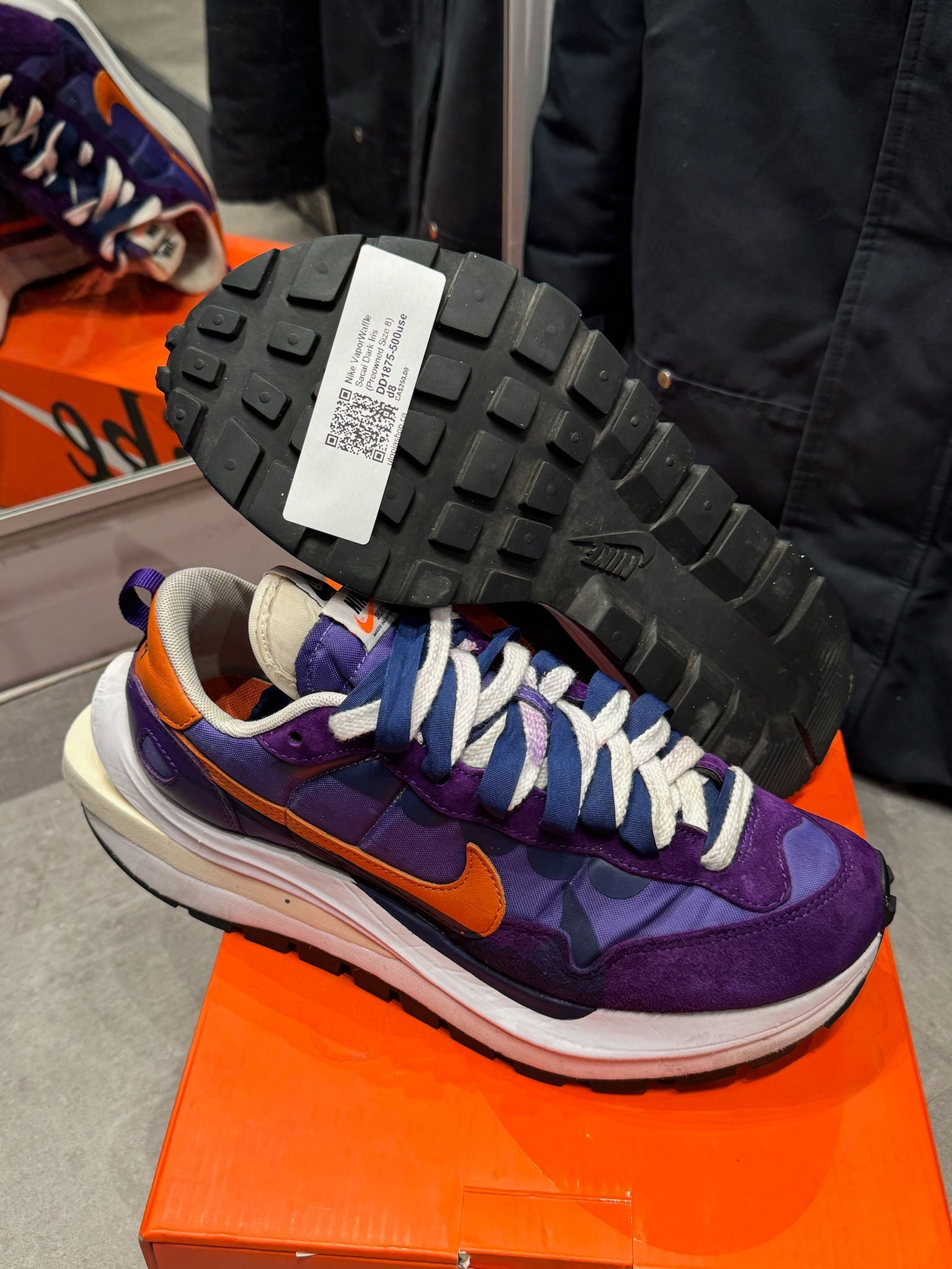 Nike VaporWaffle Sacai Dark Iris - Pre-Owned Size 8