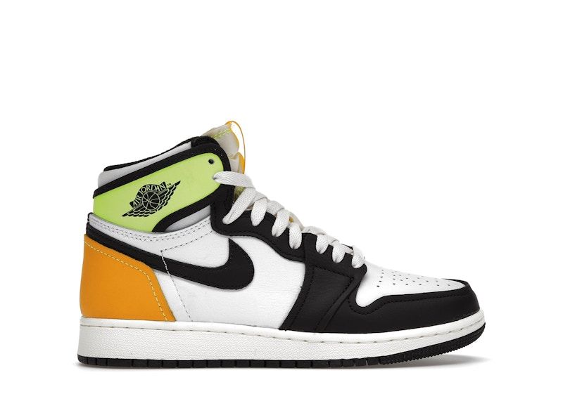 Jordan 1 Retro High White Black Volt (GS)
