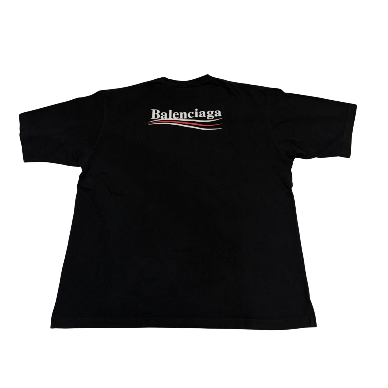 Balenciaga Political Campaign T-Shirt Black - Lightly Used Size L