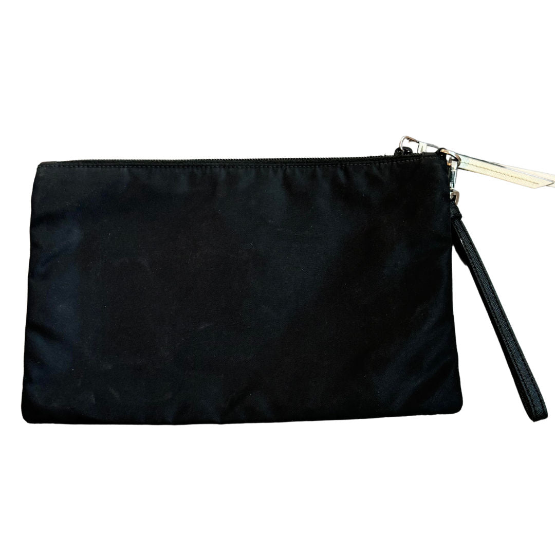 Prada Tessuto Nylon Saffiano Patch Camouflage Pouch - Pre-Owned