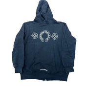 Chrome Hearts Plus Cross Horseshoe Thermal Zip-Up Hoodie Black - Pre-Owned Size M