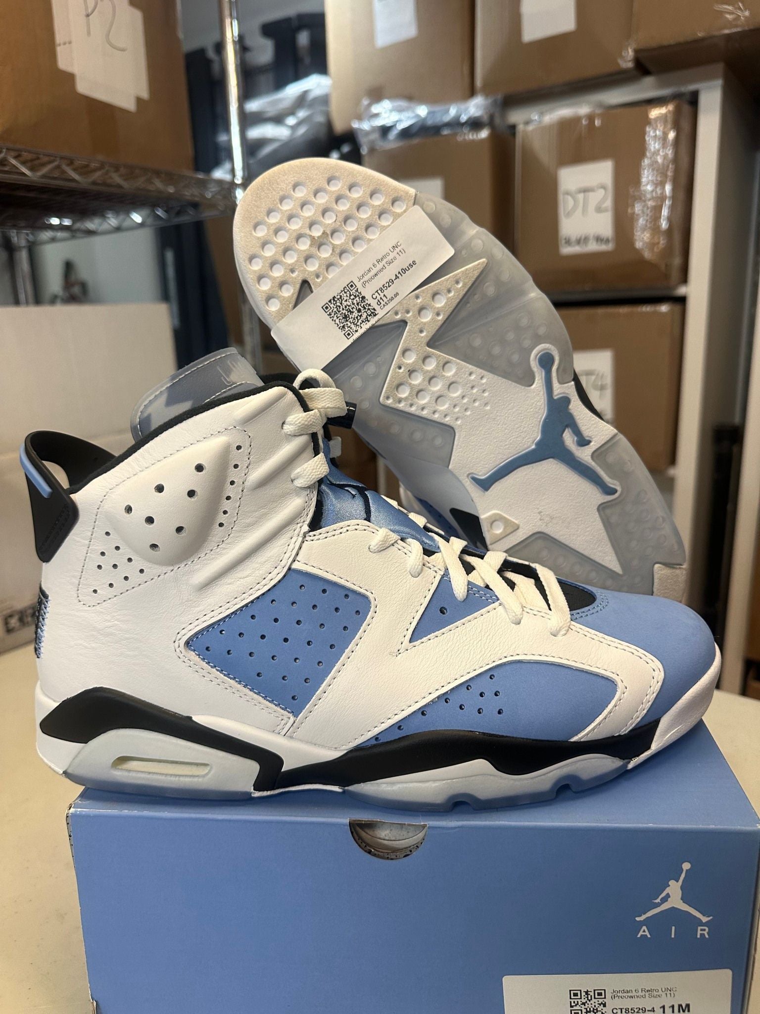Jordan 6 Retro UNC (Preowned Size 11) - Pre-Owned