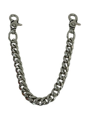 Chrome Hearts Double Lobster Clasp Cuban Link Wallet Chain (15.5 Inches) - Gently Used