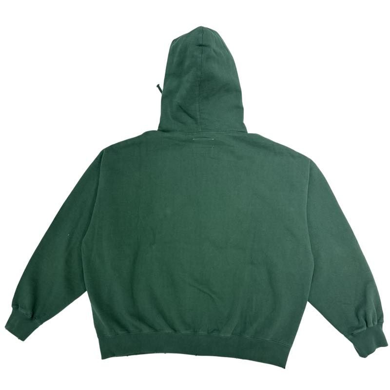 Supreme MM6 Maison Margiela Zip Up Hooded Sweatshirt Dark Green - Lightly Used Size L