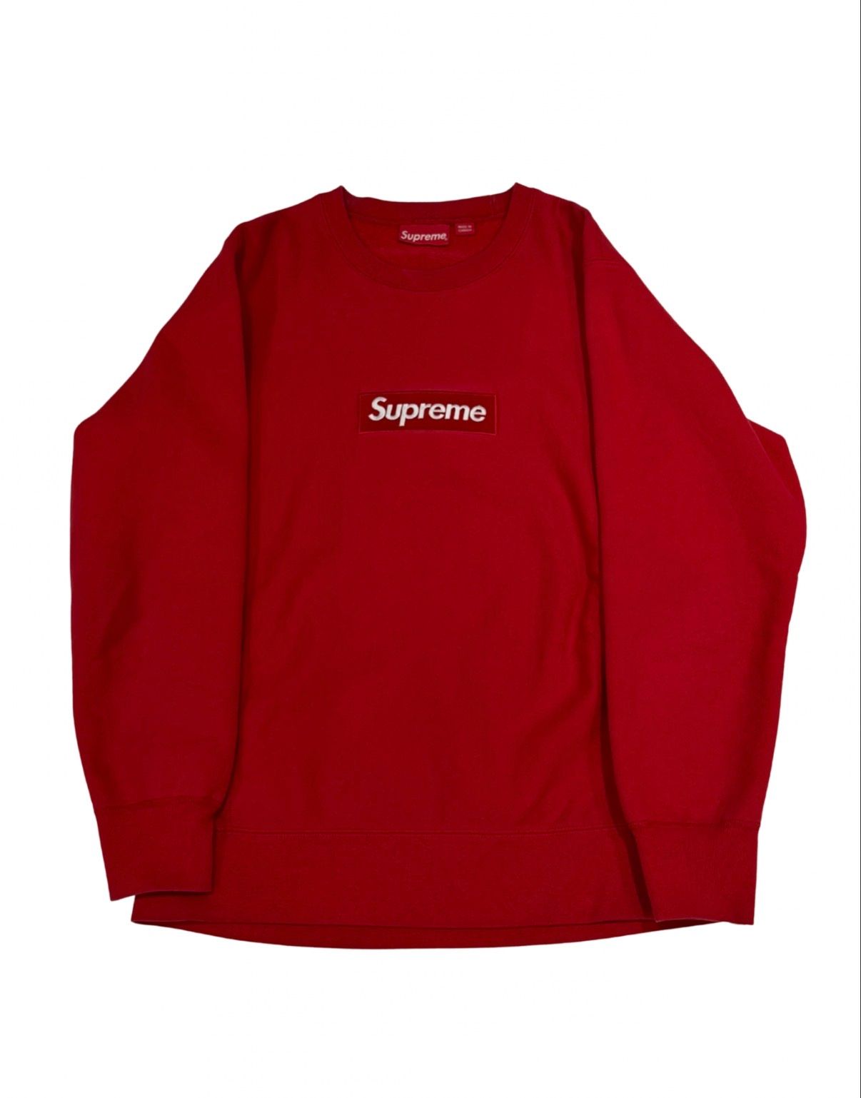 Supreme Box Logo Crewneck (FW15) Red - Pre-Owned Size M