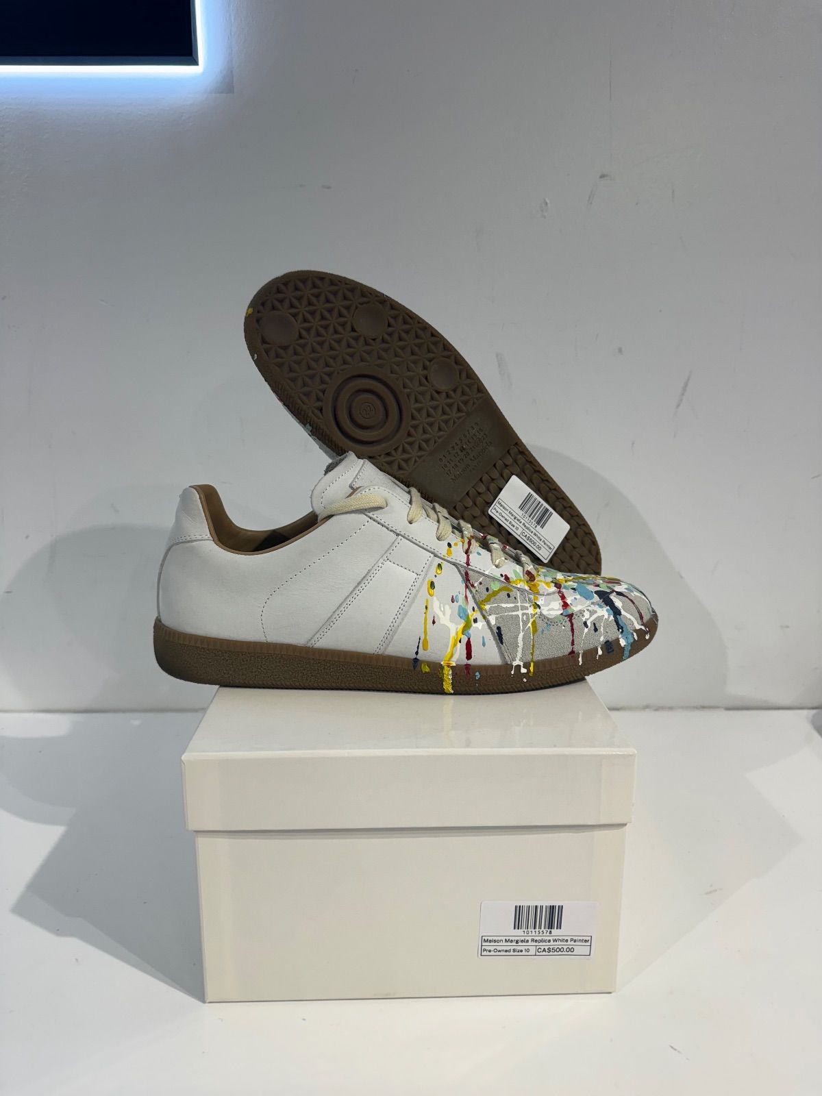 Maison Margiela Replica White Painter - Pre-Owned Size 10
