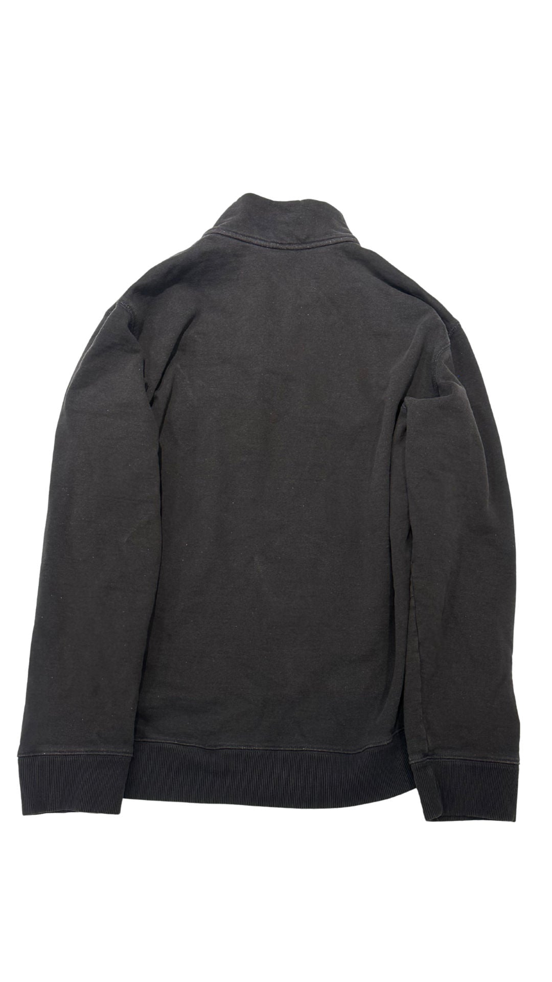 Chrome Hearts Y Not Embroidered Quarter Zip Sweater Washed Black - Lightly Pre-Owned Size XL