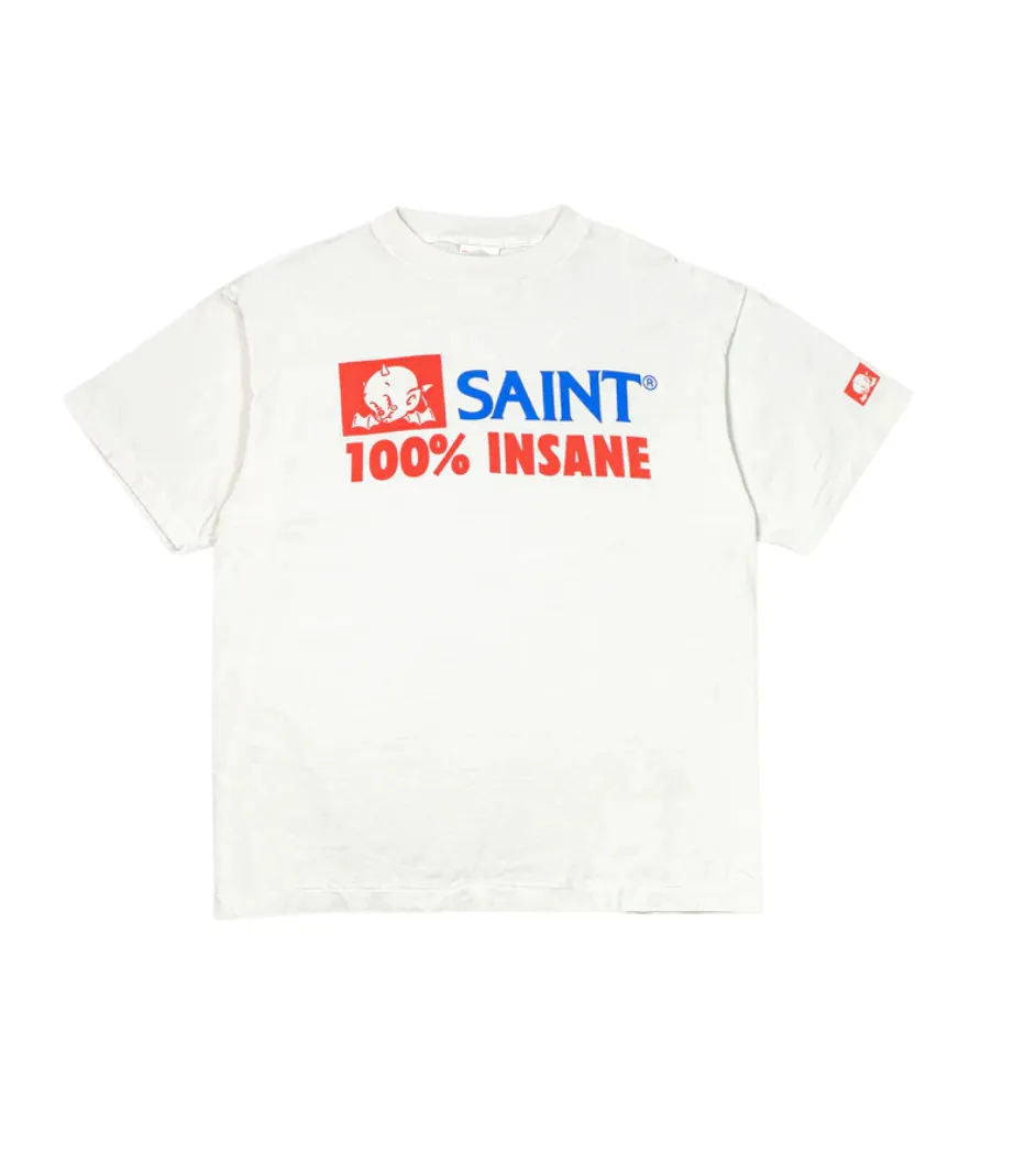 Saint Michael 100% Insane T-Shirt White