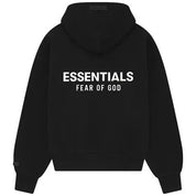 Fear of God Essentials Classic Full Zip-Up Hoodie Jet Black