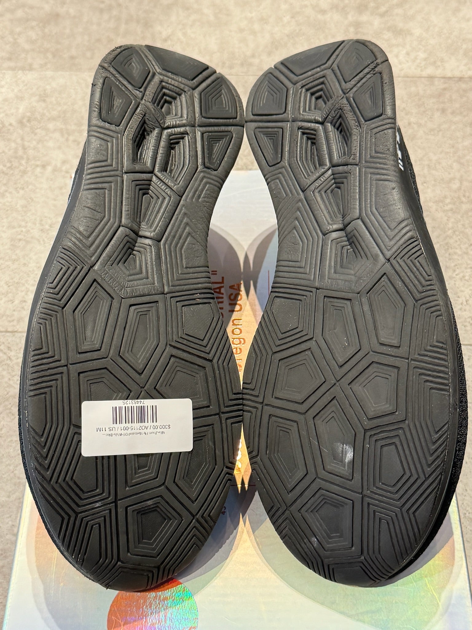 Nike Zoom Fly Mercurial Off-White Black - Pre-Owned Size 11