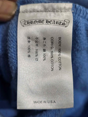 Chrome Hearts Miami Exclusive Yellow Triple Sword Horseshoe Pullover Hoodie Baby Blue - Pre-Owned Size M