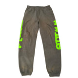Sp5der Beluga Sweatpants Slate Grey/Green (Preowned Size M) - Pre-Owned