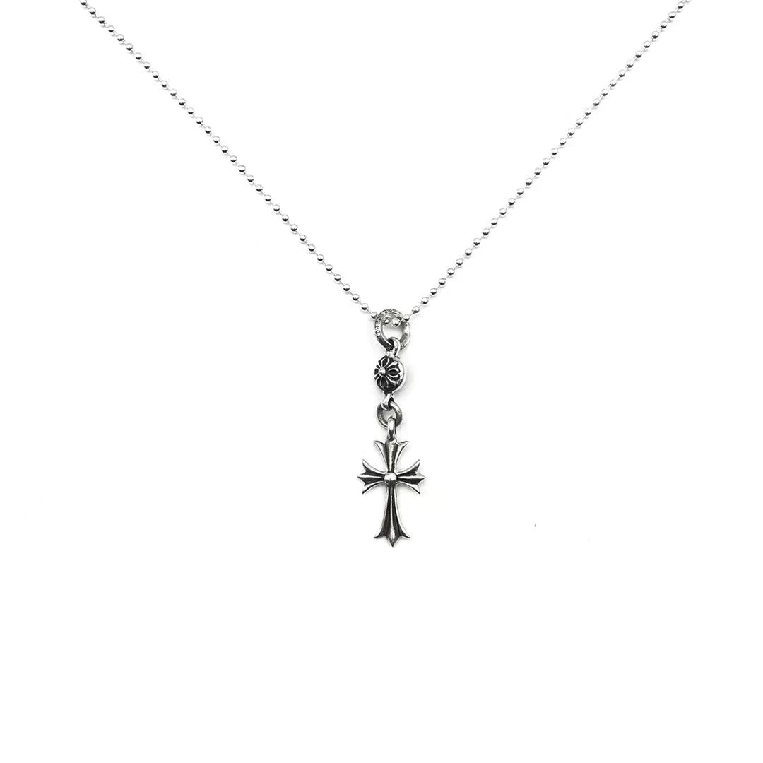 Chrome Hearts One Ball Cross Pendant w/ Chain