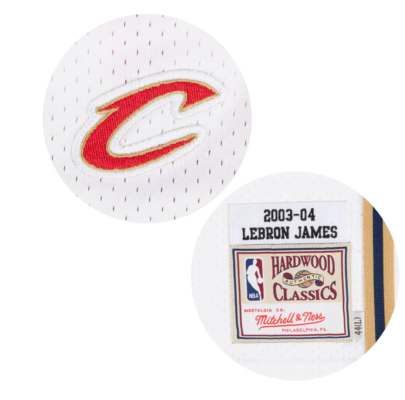 Mens Mitchell & Ness NBA Authentic Jersey 2003 Cavaliers LeBron James #23