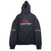 Balenciaga 3B Sports Icon Hoodie Black - Pre-Owned Size L