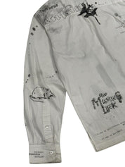 Enfants Riches Deprimes Sketched L/S Shirt White - Pre-Owned Size L