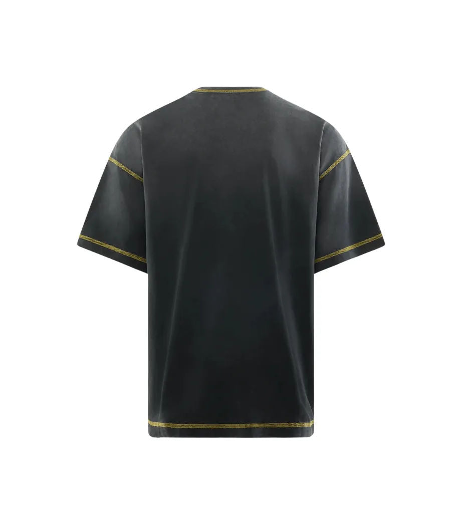 Satoshi Nakamoto There Is Fire T-Shirt Washed Black