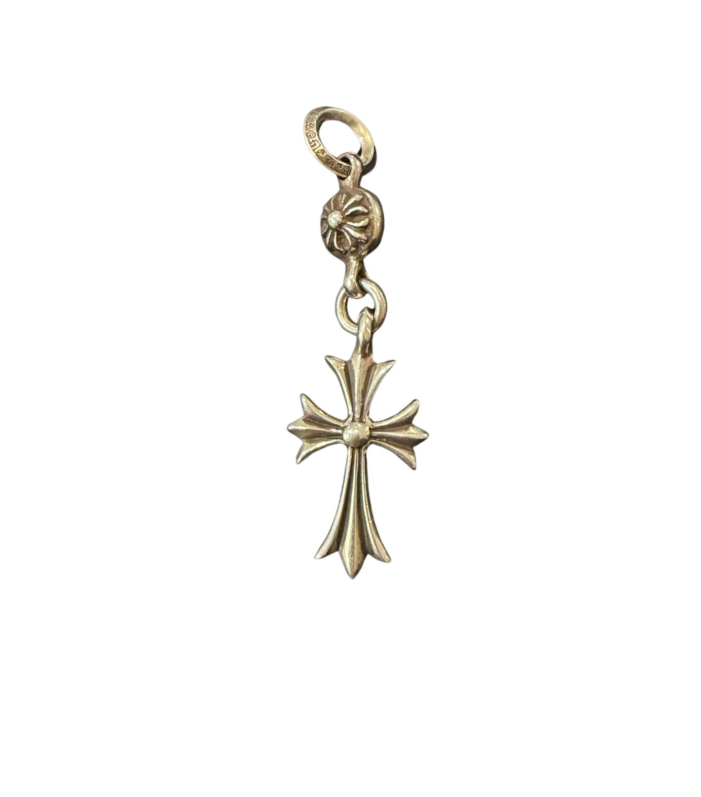 Chrome Hearts One Ball Tiny Cross Pendant - Lightly Pre-Owned