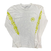 Chrome Hearts Neon Eye Chart Floral L/S T-Shirt White - Pre-Owned Size M