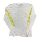Chrome Hearts Neon Eye Chart Floral L/S T-Shirt White - Pre-Owned Size M