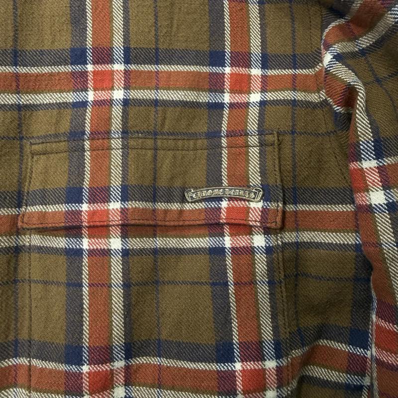 Chrome Hearts Quilted Padded Flannel Plaid Jacket Brown - Lightly Used Size XL