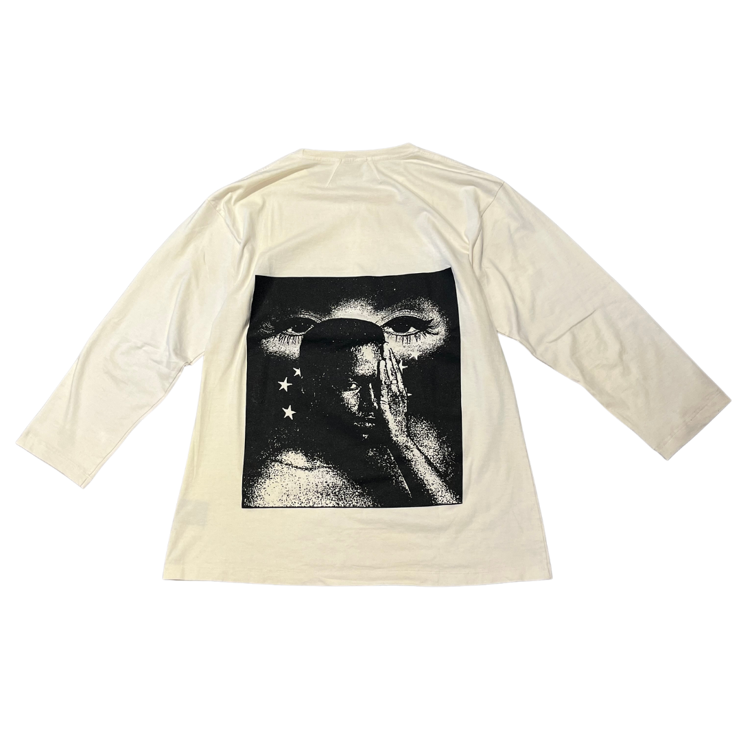 Rhude Vintage Washed Beauty L/S T-Shirt Cream (Preowned)