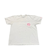 Chrome Hearts Pink Horseshoe Logo Tee White - Lightly Pre-Owned Size XL