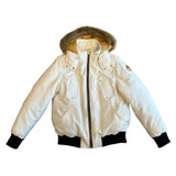 Moose Knuckles Ballistic Bomber Jacket White - Pre-Owned Size L
