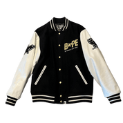 Bape x OVO Varsity Jacket Black (Lightly Preowned) - Pre-Owned