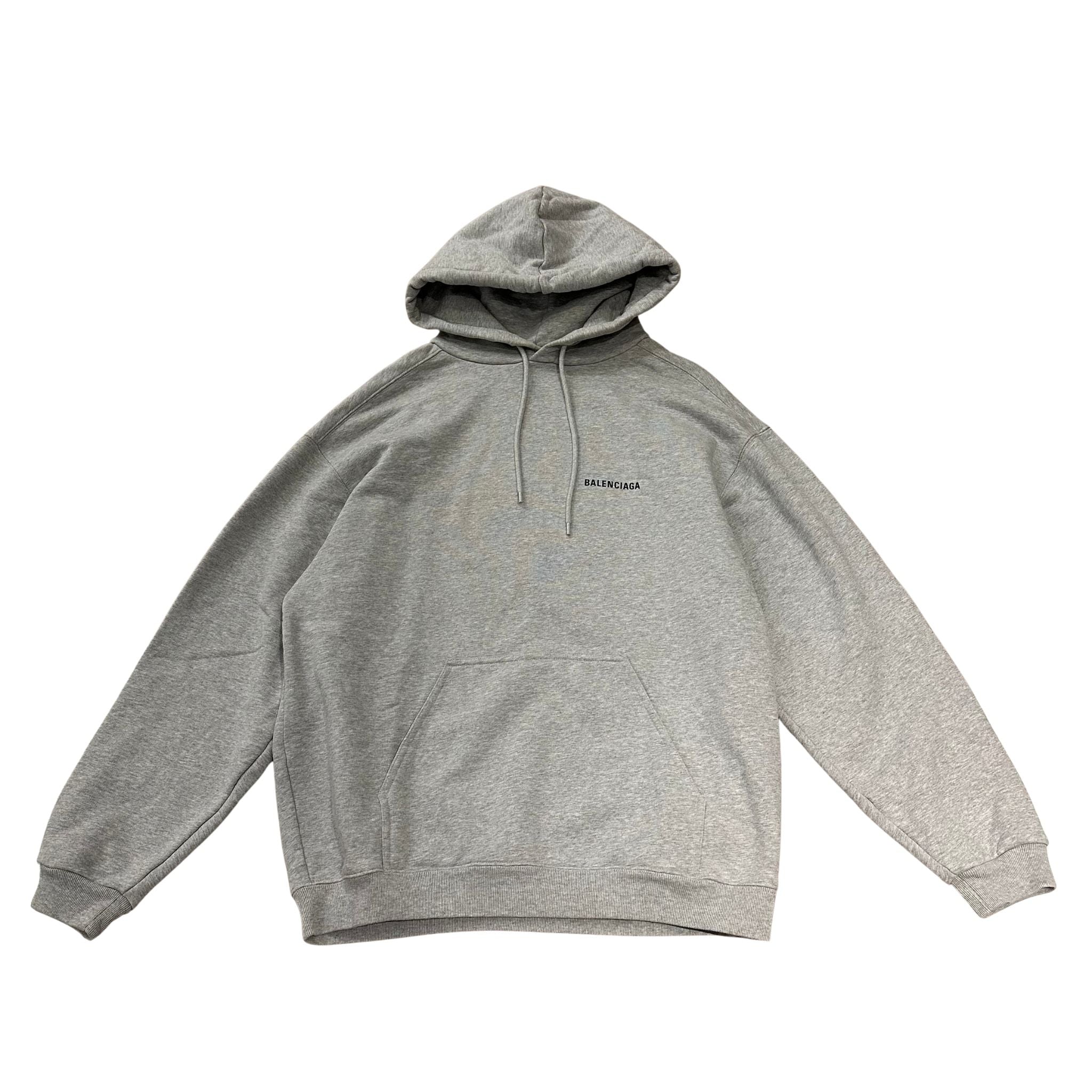 Balenciaga Medium Fit Hoodie Grey (Preowned Size S, Fits M) - Pre-Owned