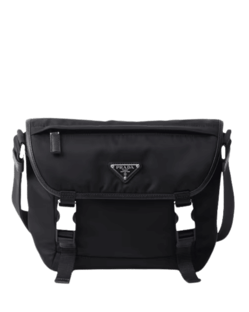 Prada Re-Nylon Leather Trimmed Shoulder Bag (Worn Once) - Pre-Owned