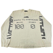 Hellstar Scoreboard L/S T-shirt White - Worn Once Size XL